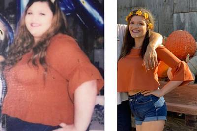Женщина похудела на 88 килограммов и изменилась до неузнаваемости