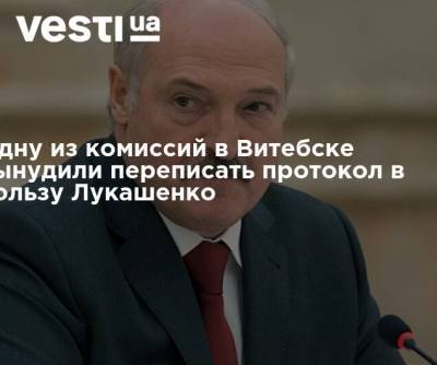Одну из комиссий в Витебске вынудили переписать протокол в пользу Лукашенко