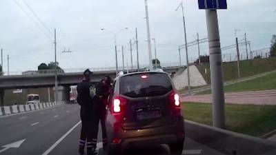 Белорусская милиция опубликовала видео погони за водителем в Минске
