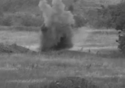 Террористы «ЛНР» опубликовали видео подрыва военных