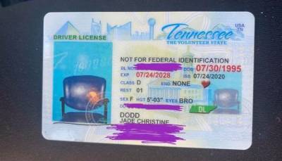 Жительница Теннесси получила водительские права с фото стула вместо ее собственного
