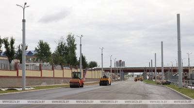 В Витебске завершают строительство новой дороги в микрорайон Билево