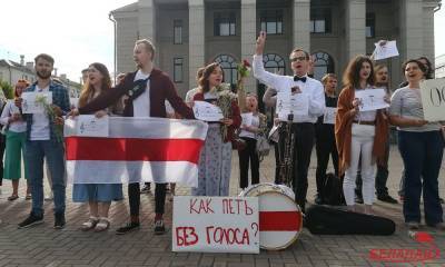 Фотофакт. В центре Минска вновь проходит акция против насилия