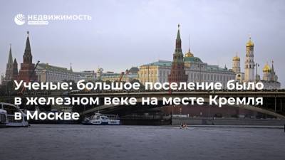 Ученые: большое поселение было в железном веке на месте Кремля в Москве