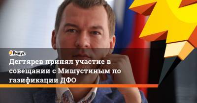 Дегтярев принял участие в совещании с Мишустиным по газификации ДФО