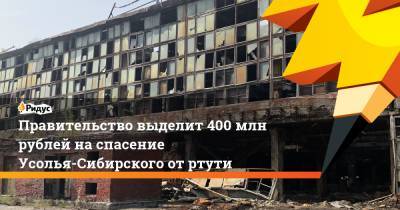 Правительство выделит 400 млн рублей на спасение Усолья-Сибирского от ртути