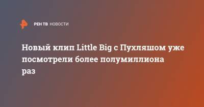 Дмитрий Красилов - Новый клип Little Big с Пухляшом уже посмотрели более полумиллиона раз - ren.tv - Россия