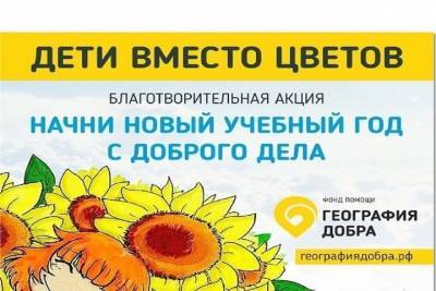 Благотворительная организация призывает ивановцев не покупать цветы на 1 сентября