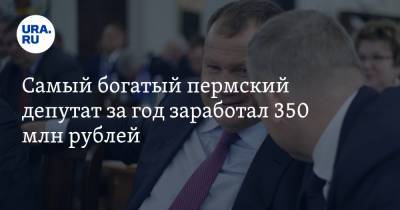 Самый богатый пермский депутат за год заработал 350 млн рублей