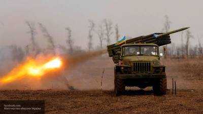 Украинские силовики провели учения с использованием систем залпового огня