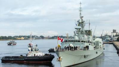 Первая постоянная группа кораблей флота НАТО прибыла в Латвию