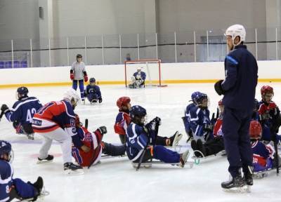 На ледовой площадке в Ярославской области прошла игра в следж-хоккей