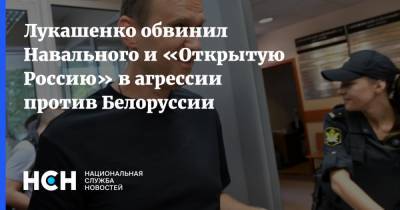 Лукашенко обвинил Навального и «Открытую Россию» в агрессии против Белоруссии