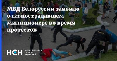 МВД Белоруссии заявило о 121 пострадавшем милиционере во время протестов