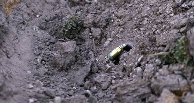 Спасатели МЧС обнаружили снаряд "Смерча" в селе Шаки на юге Армении