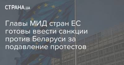 Главы МИД стран ЕС готовы ввести санкции против Беларуси за подавление протестов