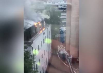 Пожар произошел в здании управления ФСБ по Москве и Подмосковью