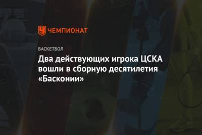 Два действующих игрока ЦСКА вошли в сборную десятилетия «Басконии»