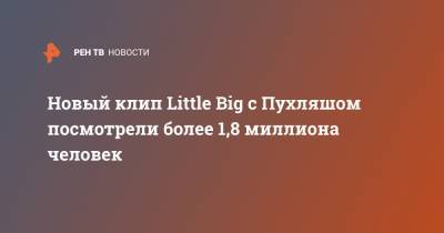 Дмитрий Красилов - Новый клип Little Big с Пухляшом посмотрели более 1,8 миллиона человек - ren.tv
