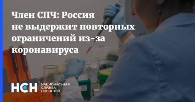 Член СПЧ: Россия не выдержит повторных ограничений из-за коронавируса