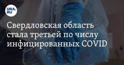 Свердловская область стала третьей по числу инфицированных COVID