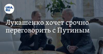 Лукашенко хочет срочно переговорить с Путиным