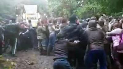 На горе Куштау начались столкновения экоактивистов с сотрудниками ЧОП