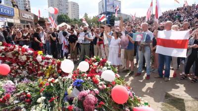 В Минске проходит акция памяти погибшего в ходе протестов