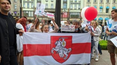 В Петербурге началась несанкционированная акция в поддержу граждан Белоруссии