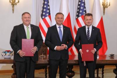 США и Польша подписали договор о военном сотрудничестве