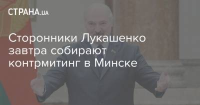 Сторонники Лукашенко завтра собирают контрмитинг в Минске