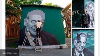 Выпускник СПбПУ украсил стену университета изображением академика Алферова
