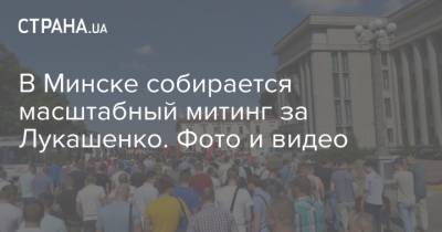 В Минске собирается масштабный митинг за Лукашенко. Фото и видео