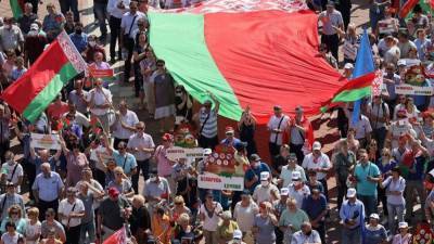 В центре Минска прошёл митинг сторонников Лукашенко