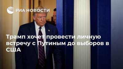 Трамп хочет провести личную встречу с Путиным до выборов в США