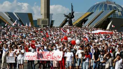 По всей Беларуси десятки тысяч людей вышли на марш "За Свободу"