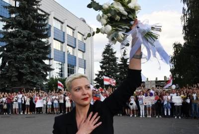 В Минске на митинг оппозиции приехала соратница Тихановской Мария Колесникова