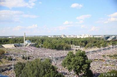 Фото дня: Протесты в Минске с высоты птичьего полета (Фоторепортаж)