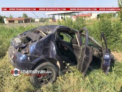 Крупное ДТП в Армавирской области: 19-летний водитель Opel Astra перевернулся и сорвался в водовод