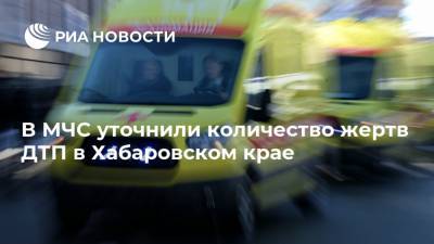 В МЧС уточнили количество жертв ДТП в Хабаровском крае