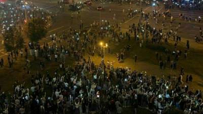Самая массовая акция протеста в Белоруссии длилась около пяти часов