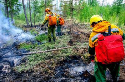 Природные пожары тушат в Иркутской области и Красноярском крае (видео)
