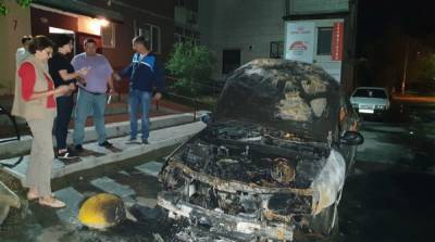 Сожгли автомобиль программы журналистских расследований «Схемы» – фото