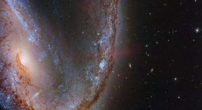 "Мясной крюк": Хаббл сфотографировал впечатляющую галактику