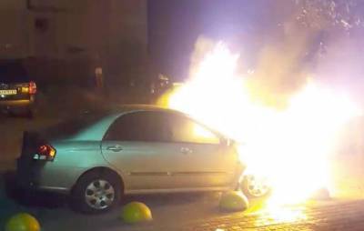 Под Киевом сожгли авто программы «Схемы»
