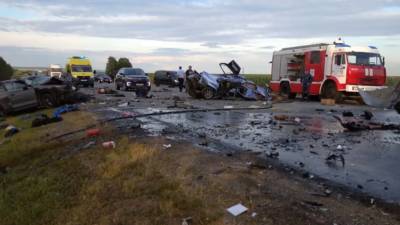 Видео с места аварии в Орловской области