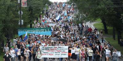 Шестые выходные подряд жители Хабаровска выходят на акции протеста