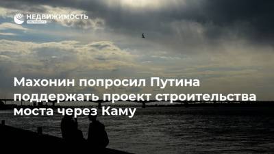 Махонин попросил Путина поддержать проект строительства моста через Каму