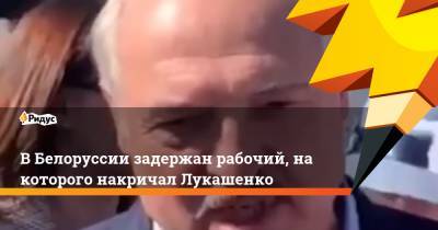В Белоруссии задержан рабочий, на которого накричал Лукашенко