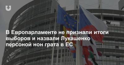 В Европарламенте не признали итоги выборов и назвали Лукашенко персоной нон грата в ЕС